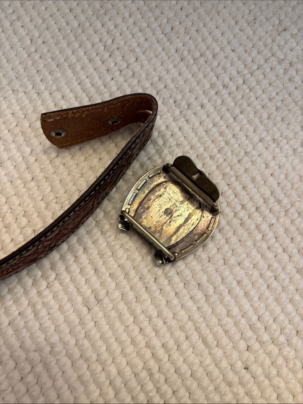 Vintage Sterling Peace Dollar Buckle • 1922 Coin • Hand‑Engraved Western Silver - Picture 10 of 12